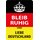 Schild Spruch "Bleib ruhig und liebe Deutschland" 20 x 30 cm Blechschild