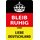 Schild Spruch "Bleib ruhig und liebe Deutschland" 20 x 30 cm Blechschild