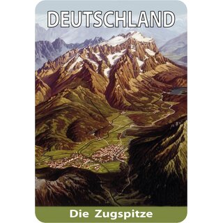 Schild Motiv "Deutschland, Die Zugspitze" 20 x 30 cm Blechschild