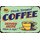 Schild Spruch "Fresh Brewed Coffee served here, have a cup" 20 x 30 cm Blechschild