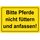 Hinweisschild "Bitte Pferde nicht füttern und anfassen" 20 x 30 cm Blechschild
