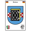 Schild Motiv "Bochum" Wappen Landkarte 20 x 30...