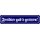 Schild Spruch "Freibier gabs gestern" 46 x 10 cm Blechschild blau