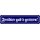 Schild Spruch "Freibier gabs gestern" 46 x 10 cm Blechschild blau