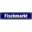Schild Hamburg "Fischmarkt" 46 x 10 cm...