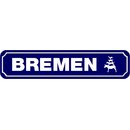 Schild Stadt "Bremen" 46 x 10 cm Blechschild...