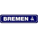 Schild Stadt "Bremen" 46 x 10 cm Blechschild...