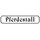 Schild Spruch "Pferdestall" 46 x 10 cm Blechschild weiß