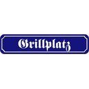 Schild Spruch "Grillplatz" 46 x 10 cm...