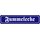 Schild Spruch "Fummelecke" 46 x 10 cm Blechschild blau