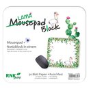 Mousepad - Block "Lama" 240 x 220 mm 30 Blatt