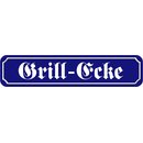 Schild Spruch "Grill-Ecke" 46 x 10 cm...