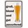 Schild Spruch "groß, blond und gut aussehend" Bier 20 x 30 cm Blechschild