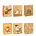 TSI 12er Pack Geschenktüte mittel Kraftpapier ca. 18 x 10 x 23 cm Weihnachten S1 Geschenktaschen für Advent, Nikolaus