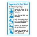 Hinweisschild Verhaltensregeln "Hygiene schützt...