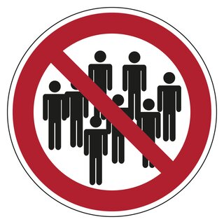 Verbotszeichen "Personengruppen verboten" praxisbewährt