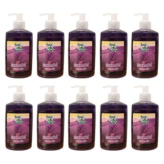 10er Pack Badusan Seife Flüssigseife Lavendel 10 x 300 ml