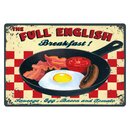 Schild Spruch "The Full English Breakfast" 30 x...