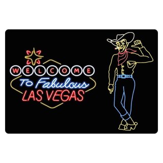 Schild Spruch "Welcome To Fabulous Las Vegas" 30 x 20 cm Blechschild
