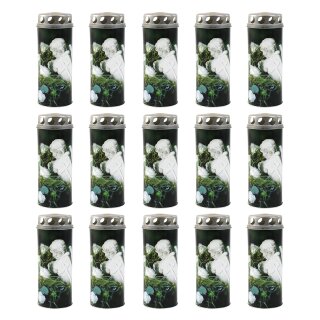 Gedenkkerze Paperlights mit Motiv "Engel aus Stein" 15 Stück ca. (Ø x H) 65 x 160 mm