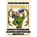 Schild Spruch "Staatlich geprüfter...