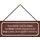 Schild Spruch "Stress, wenn verbietet, in Arsch zu treten" 27 x 10 cm Blechschild mit Kordel