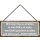 Schild Spruch "Frau streiten, AGB‘s lesen - ignorierst, akzeptieren" 27 x 10 cm Blechschild mit Kordel