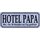 Schild Spruch "Hotel Papa, 24 Stunden geöffnet" 27 x 10 cm 