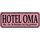 Schild Spruch "Hotel Oma, 24 Stunden geöffnet" 27 x 10 cm 