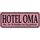 Schild Spruch "Hotel Oma, 24 Stunden geöffnet" 27 x 10 cm