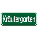 Schild Spruch "Kräutergarten" 27 x 10 cm 