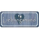 Schild Spruch "Lieblingshund" 27 x 10 cm 