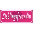 Schild Spruch "Lieblingsfreundin" 27 x 10 cm