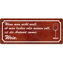 Schild Spruch "lachen oder weinen soll, Antwort...