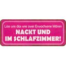 Schild Spruch "wie Erwachsene klären - nackt im...