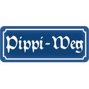 Schild Spruch "Pippi Weg" 27 x 10 cm 