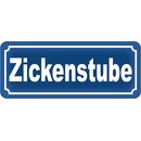 Schild Spruch "Zickenstube" 27 x 10 cm