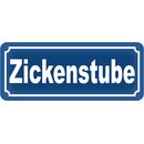 Schild Spruch "Zickenstube" 27 x 10 cm 