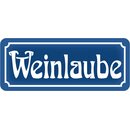 Schild Spruch "Weinlaube" 27 x 10 cm