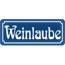 Schild Spruch "Weinlaube" 27 x 10 cm 