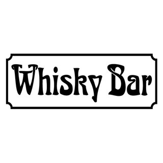 Schild Spruch "Whisky Bar" 27 x 10 cm