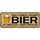 Schild Spruch "Leben ohne Bier ist möglich - sinnlos" 27 x 10 cm 