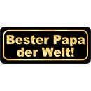 Schild Spruch "Bester Papa der Welt" 27 x 10 cm 