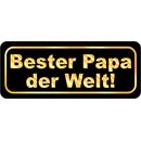 Schild Spruch "Bester Papa der Welt" 27 x 10 cm