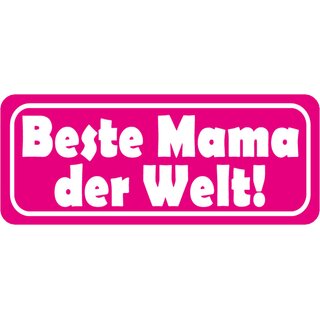 Schild Spruch "Beste Mama der Welt" 27 x 10 cm 