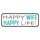 Schild Spruch "Happy wife happy life" 27 x 10 cm 