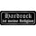 Schild Spruch "Hardrock ist meine Religion" 27 x 10 cm