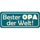 Schild Spruch "Bester Opa der Welt" 27 x 10 cm