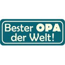 Schild Spruch "Bester Opa der Welt" 27 x 10 cm 