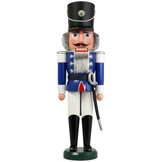 Nussknacker "Husar" ca. 60 cm blau